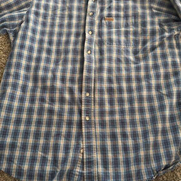 Carhartt Extra Large Tall Multi Color Plaid Button Front Shirt - Picture 4 of 10